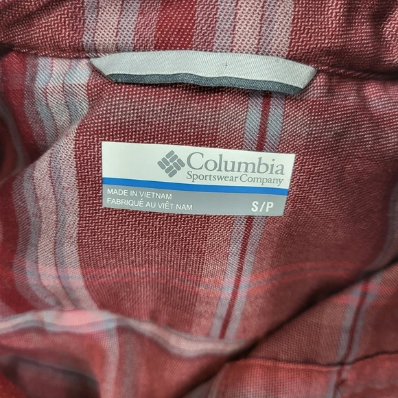 COLUMBIA Silver Ridge Long Sleeve Flannel Button Up Shirt Size Small - Picture 11 of 15